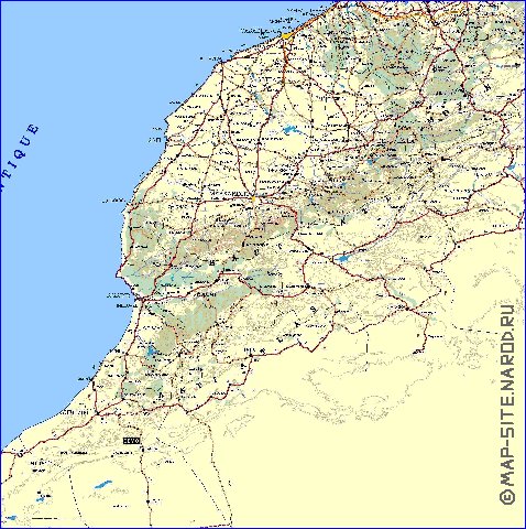 carte de Maroc