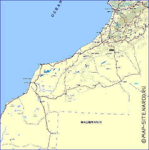 carte de Maroc