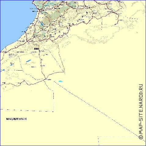 carte de Maroc