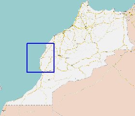 mapa de Marrocos