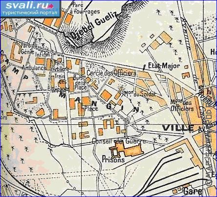 mapa de Marraquexe em frances