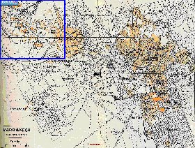 mapa de Marraquexe em frances