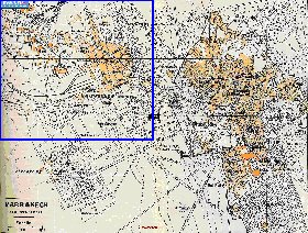 mapa de Marraquexe em frances