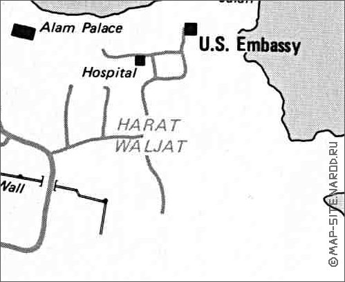 mapa de Mascate