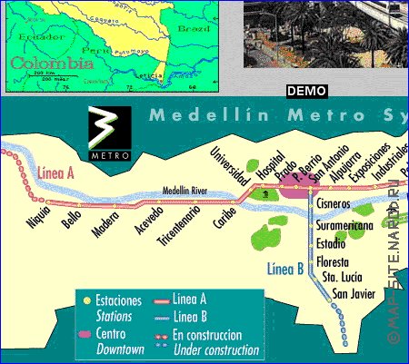 carte de Medellin