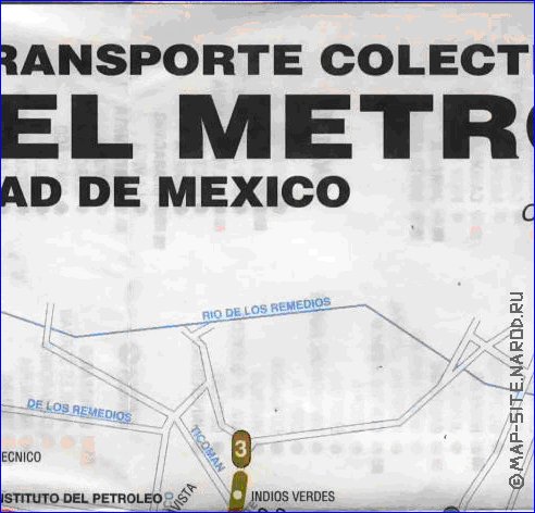 Transport carte de Mexico