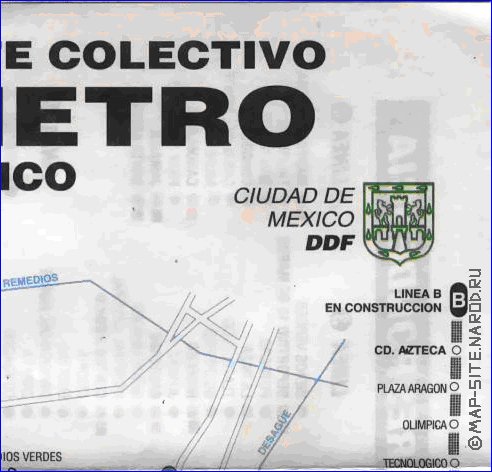 Transport carte de Mexico