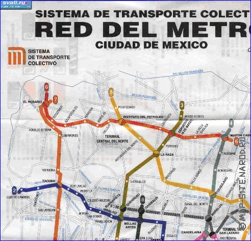 Transport carte de Mexico