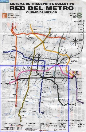 Transport carte de Mexico