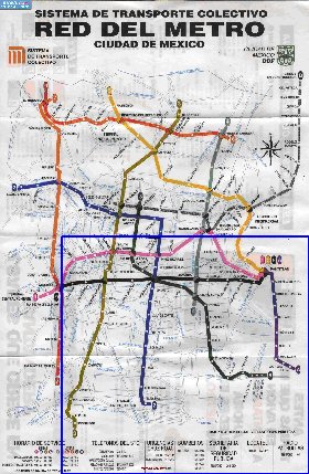 Transport carte de Mexico