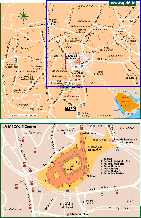 mapa de Meca