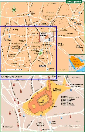 mapa de Meca