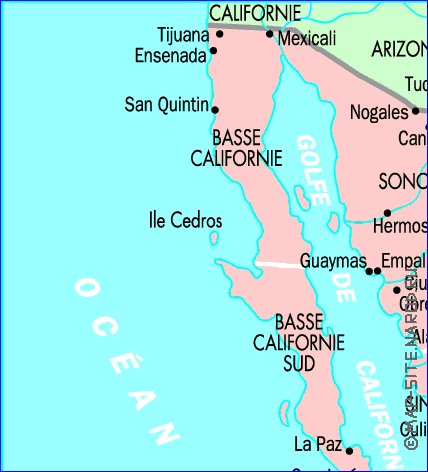 Administratives carte de Mexique