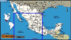 mapa de de estradas Mexico em frances