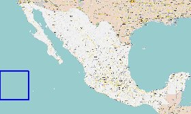 mapa de Mexico em ingles