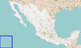 mapa de Mexico em ingles