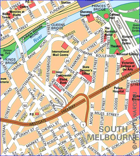 carte de Melbourne