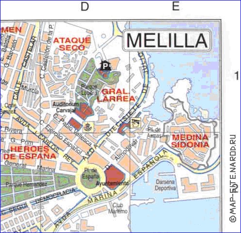 carte de Melilla