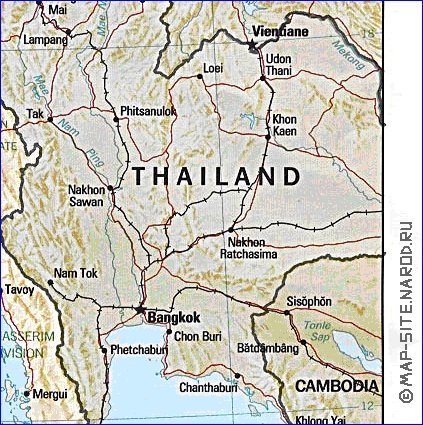 Administratives carte de Myanmar en anglais