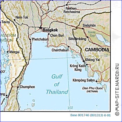 Administratives carte de Myanmar en anglais