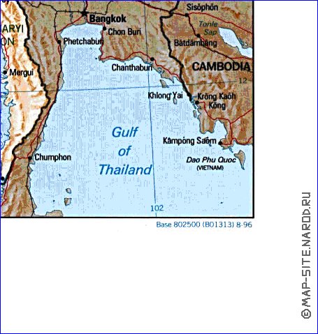 Administrativa mapa de Myanmar