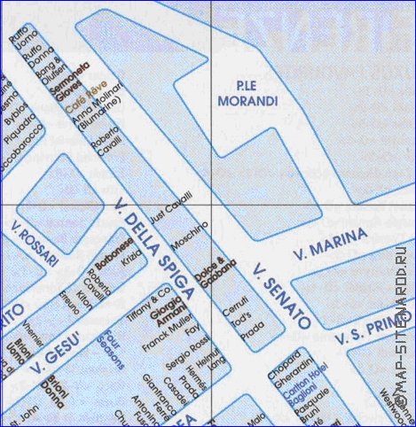 carte de Milan en italien