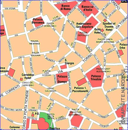 carte de Milan