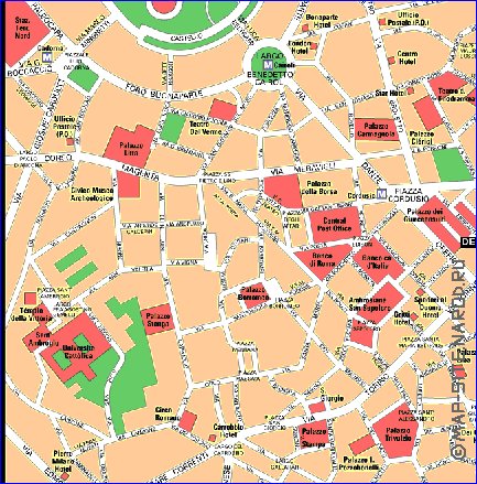 carte de Milan