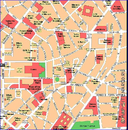 carte de Milan