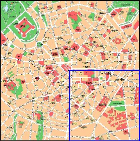 carte de Milan