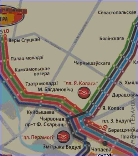 carte de Minsk