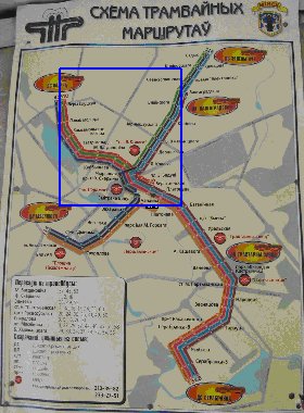 mapa de Minsk