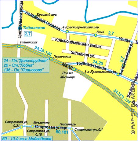 Transport carte de Mytichi