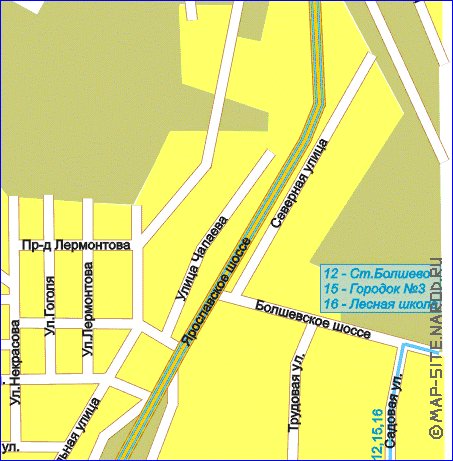 Transport carte de Mytichi