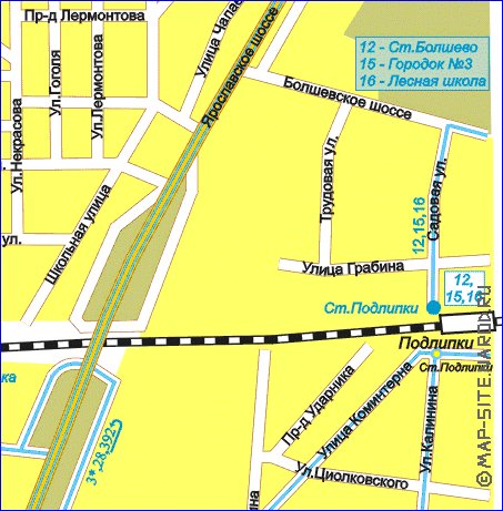 Transport carte de Mytichi