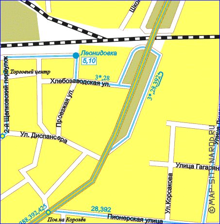 Transport carte de Mytichi