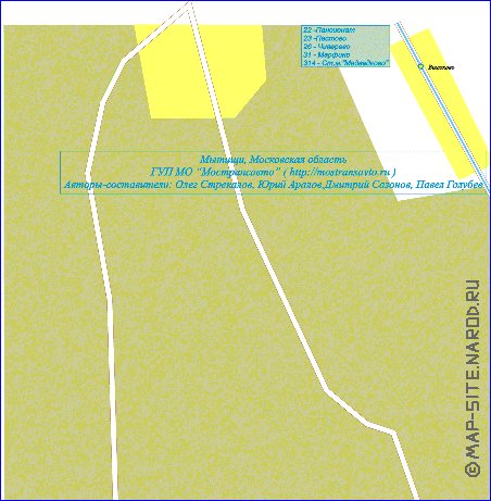 Transport carte de Mytichi