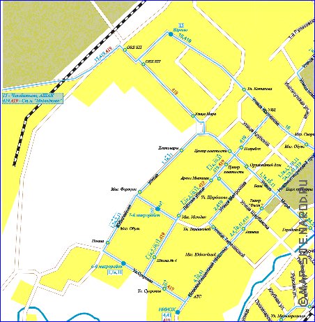 Transport carte de Mytichi