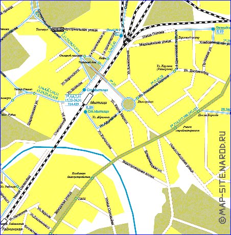 Transport carte de Mytichi