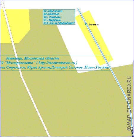 Transport carte de Mytichi