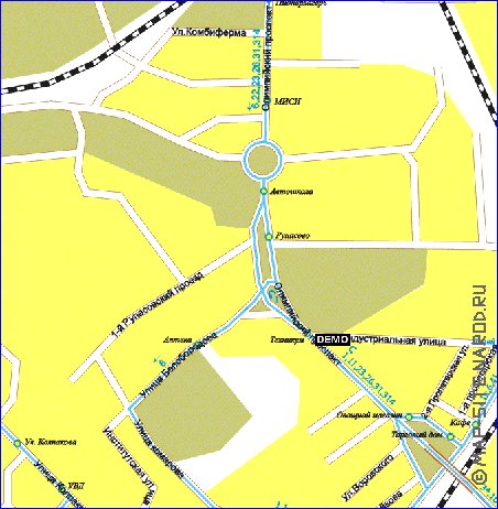 Transport carte de Mytichi