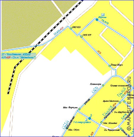 Transport carte de Mytichi