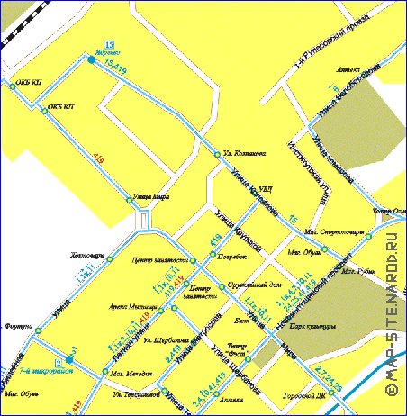 Transport carte de Mytichi