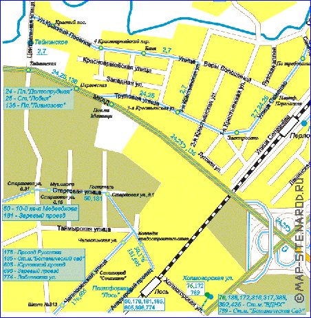 Transport carte de Mytichi