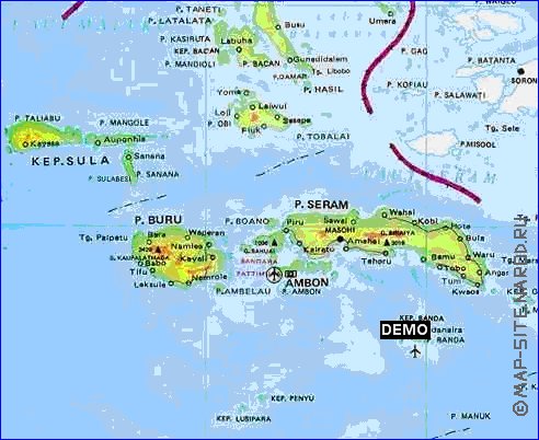carte de Moluques