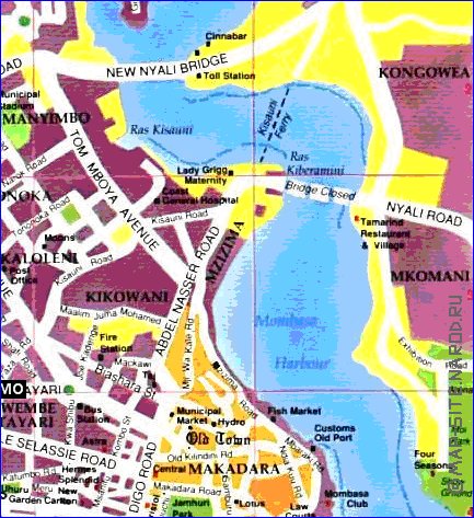 carte de Mombasa