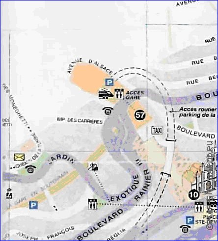 carte de Monaco