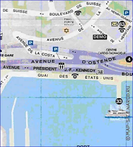 carte de Monaco