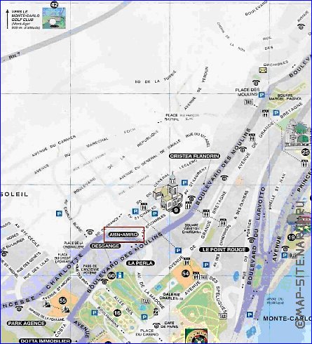 carte de Monaco