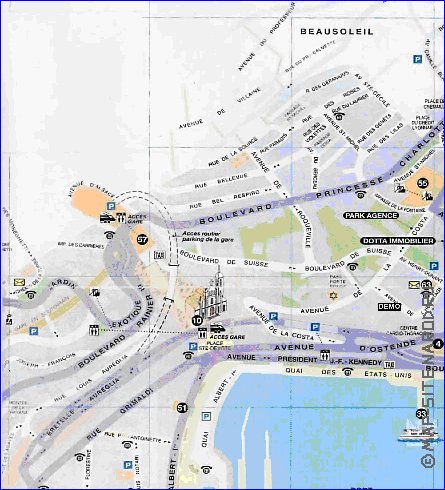 carte de Monaco